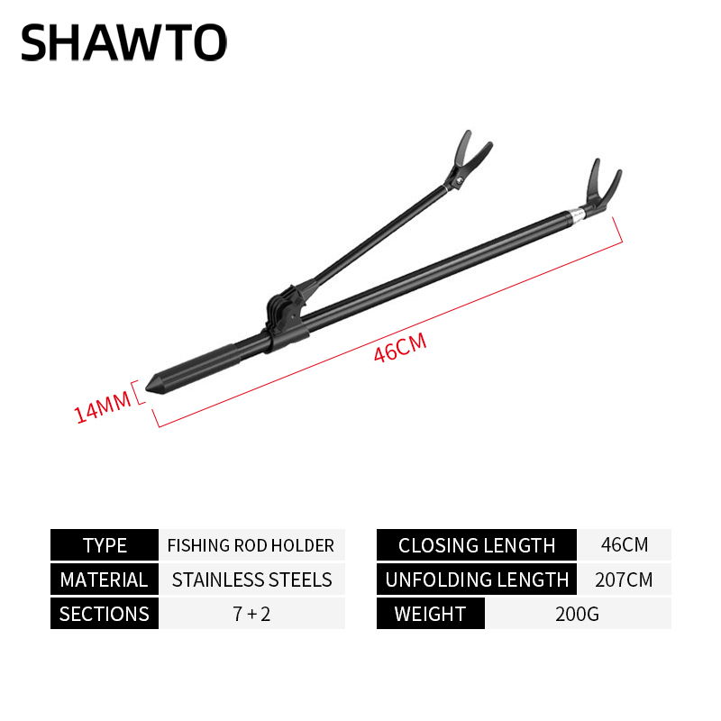 Shawto Aluminum Alloy Universa - Fishing Rod Rack 评论和价格