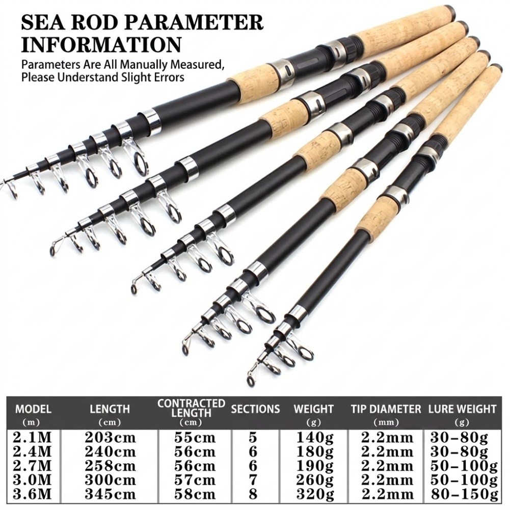 Telescopic Fiberglass Fishing  - Fishing Rod Telescopic 评论和价格